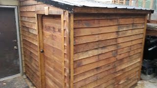 Shed from FREE pallets Timber Framing part 1 [upl. by Herminia]