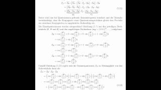 567 Berechnung der Quaternion aus den Eulerwinkeln [upl. by Ahilam]