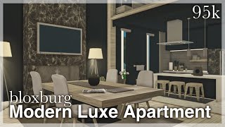 Bloxburg  Modern Luxe Apartment Speedbuild [upl. by Bennett467]