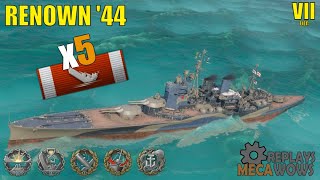 HMS Renown 44 Ranked Game w Kraken  World of Warships Gameplay [upl. by Nerok]