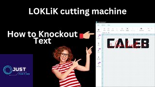 LOKLiK cutting machine  Knockout text  Standard cut loklik trending [upl. by Yrgoerg]