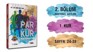 Parkur Matematik  2Bölüm Rasyonel Sayılar  1Kur  Sayfa2433  Metin Yayınları [upl. by Ludie]