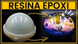 ðŸª SISTEMA SOLAR dentro de una Esfera de RESINA EPOXI ðŸ’Ž [upl. by Isaac]