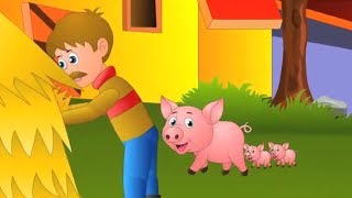 The Farmer In The Dell Nursery Rhymes  Animation Cartoon Rhyme Songs for Children [upl. by Scevo846]