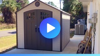 Lifetime 8x10 Storage Shed  Review ⭐️ [upl. by Donoho]