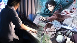 ATTACK ON TITAN OST  Levis Pain  OmakePfadlib Piano Solo [upl. by Enehs363]