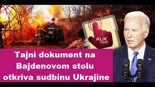 Tajni dokument na Bajdenovom stolu otkriva sudbinu Ukrajine [upl. by Adnertal]