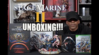 Warhammer 40K Space Marine 2 Collectors Edition UNBOXING [upl. by Eicats]