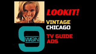 quotOld Chicago TV ListingsAdsquot WGN WBBM WMAQ WLS WCIU WSNS WFLD [upl. by Carmella]