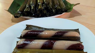 Suman Budbud Moron Bisaya Easy Recipe  Sticky Rice with Chocolate flavor  Choco Moron [upl. by Aluk]