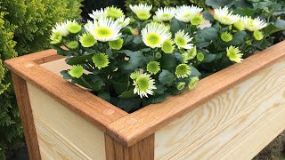 Drewniane donice na kwiaty Wooden flower pots  drewnianedonice [upl. by Berne]