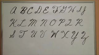 How to Write Cursive Capital Letters  Uppercase Letters  American Handwriting [upl. by Ketchum]