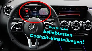 DAS sind die beliebtesten CockpitEinstellungen bei MercedesBenz  Interieur AMG EQ MBUX Navi [upl. by Ahasuerus]