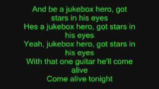 Jukebox Hero with lyrics [upl. by Gearalt]