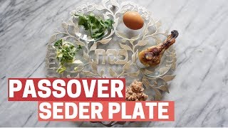 PASSOVER SEDER PLATE What Goes on a Seder Plate amp How to Make One [upl. by Lyford]