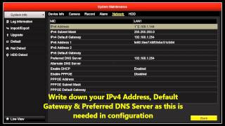 HIKVISION NVRDVR NETWORK SETUP [upl. by Eldrida62]