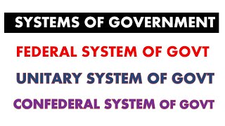 World Government Systems Three Systems of Government [upl. by Diao]