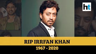 Actor Irrfan Khan passes away in Mumbai tributes pour in from celebrities [upl. by Dnalon]