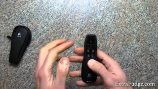 Logitech Wireless Presenter R400 with Red Laser Pointer review [upl. by Fabrin]