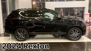 New 2024 Ssangyong Rexton 4WD Black Color  Exterior and Interior Details [upl. by Nedyrb361]