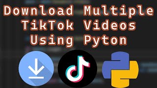 How to Batch Download TikTok Videos Using Python [upl. by Yendor]