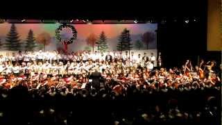 WVHS quotA Christmas Festivalquot at Prism 2012 All band choirs and orchestra [upl. by Ninerb255]