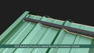 How to install Metal Roofing 3ft panelsASC Building Products [upl. by Zsolway663]