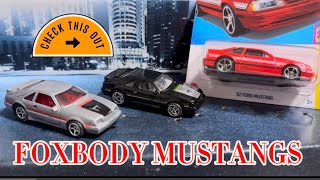 Hot Wheels 2024 Mustang unboxing amp Showcasing my Custom Wheels SVO mustangs [upl. by Aikar286]