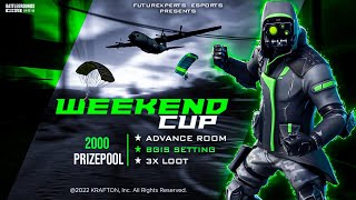 🛑WEEKEND CUP  2000 INR  QUATER FINAL  skypandeylive bgmilive fxesports futurexperts [upl. by Jaine]