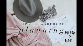 CAPSULE WARDROBE PLANNING  How to start your first one [upl. by Annavas]