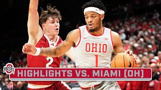 Miami OH at Ohio State  Highlights  Big Ten Mens Basketball  Dec 6 2023 [upl. by Creight]