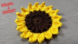 PASO A PASO PARA TEJER GIRASOL A CROCHET [upl. by Bille877]