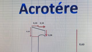 Acrotére et comment le calculer🤔👍 [upl. by Ahcsrop]