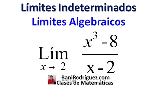 Límites indeterminados Lim AlgebraicosClase 11 [upl. by Eninahpets]