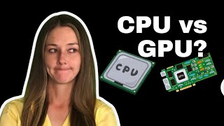 CPU vs GPU Whats the difference nvidia ryzen intel radeon rtx GeForce 4090 i7 i5 AI ML [upl. by Dihaz975]