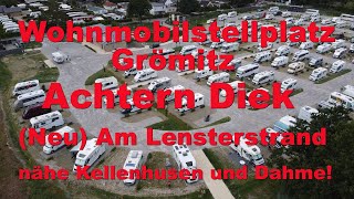 WohmobilStellplatz Grömitz am Lensterstrand  Ostsee  Achtern Diek  Nähe Kellenhusen und Dahme [upl. by Pettiford]