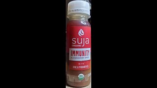 Suja Organic Immunity Elderberry Shot with Zinc amp Probiotics Dietary Supplement Review [upl. by Aissenav]