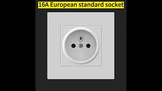 16A European standardFrenchNordic socket 146 Two double round holes wholesaler dealer distributor [upl. by Tybald]