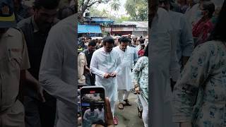 MNS leader Raj Thackeray Sahab at Atul Parchure Residence for last rites 😔rajthackerayatulparchure [upl. by Claman]