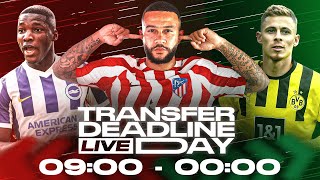 TRANSFER DEADLINE DAY  Live van 0900 tot 0000 [upl. by Ynehteb]