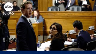 Moment Mark Zuckerberg apologizes to families of children harmed online [upl. by Sterling]