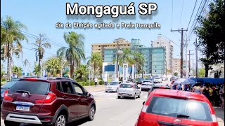 Mongaguá SP  dia de Eleição agitado e Praia tranquila [upl. by Ibbetson]