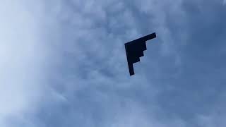 Stealth Bomber Flyover  2024 Rose Parade [upl. by Anirahtak]