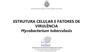 Estrutura Celular e fatores de virulência  Mycobacterium tuberculosis [upl. by Yddor479]