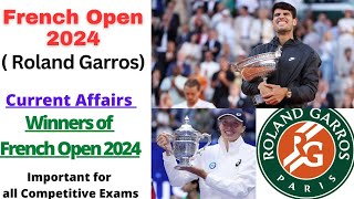 French Open 2024  Winners of French Open 2024  Roland Garros 2024  June 2024 Current Affairs [upl. by Neil]