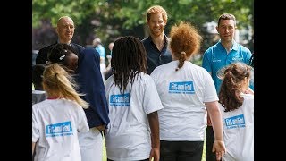 Prince Harry visits a Fit and Fed Session [upl. by Schapira]