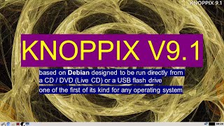 KNOPPIX 9 1 a lightweight Linux distro based on Debian [upl. by Pernick376]