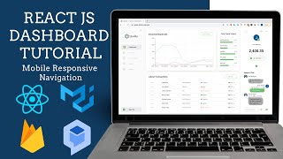 React JS Material UI amp Firebase Dashboard Tutorial 3  Mobile Responsive Nav [upl. by Nolak]