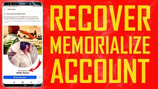 How To Recover Memorialize Facebook Account  Recover Remembering Facebook Account [upl. by Darom66]