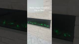 Water Vapor Fireplace on Custom Home Build fireplace watervapor [upl. by Hanahsuar]